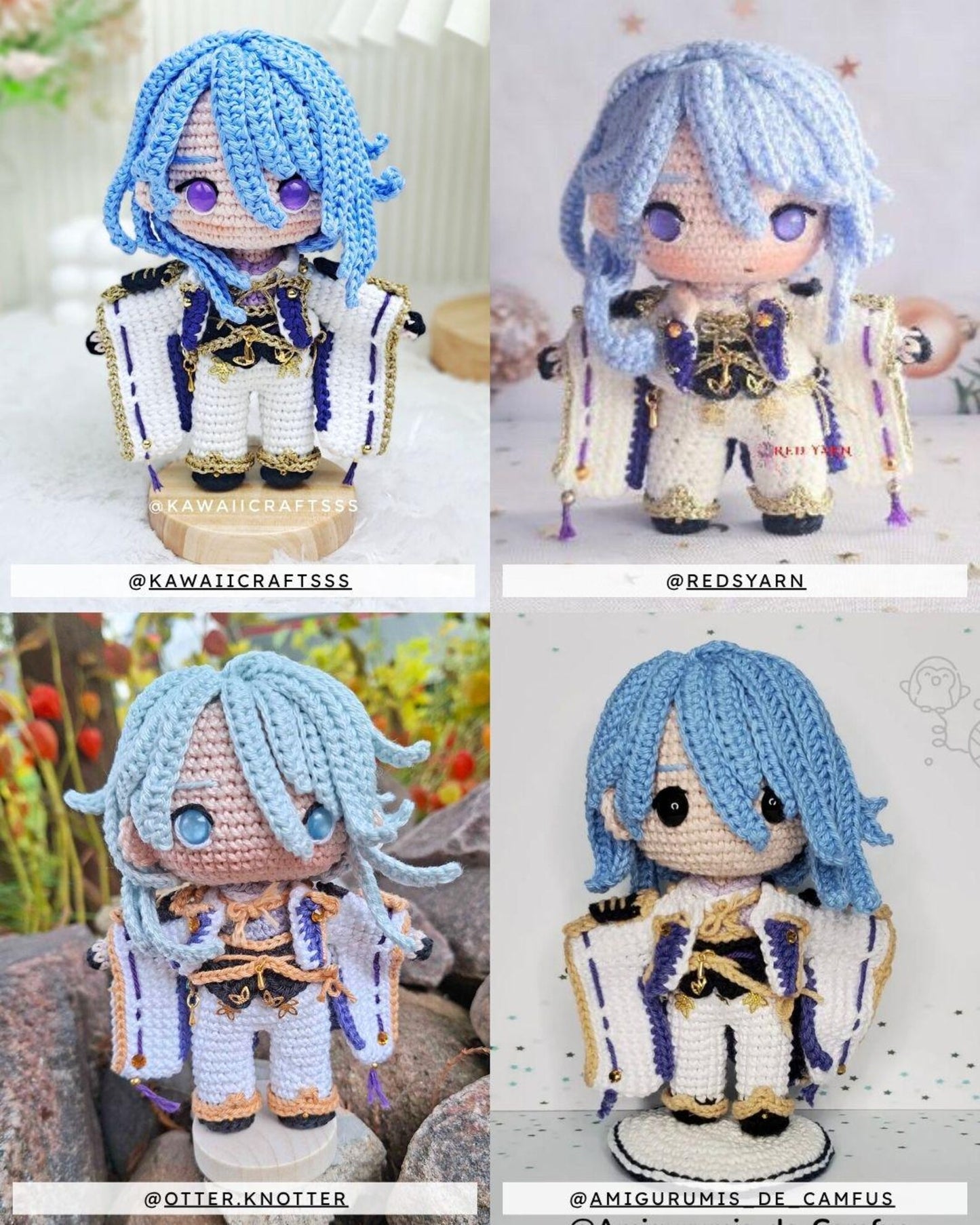 Crochet PDF Pattern: "AYATO" Chibi Amigurumi