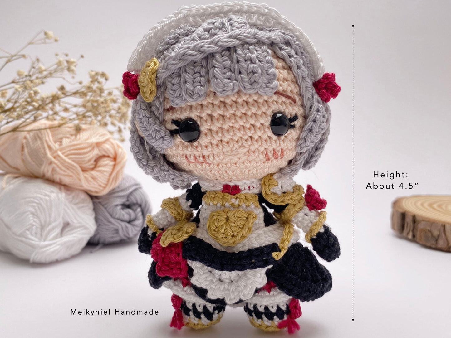 Crochet PDF Pattern : Chibi Amigurumi "Noelle"