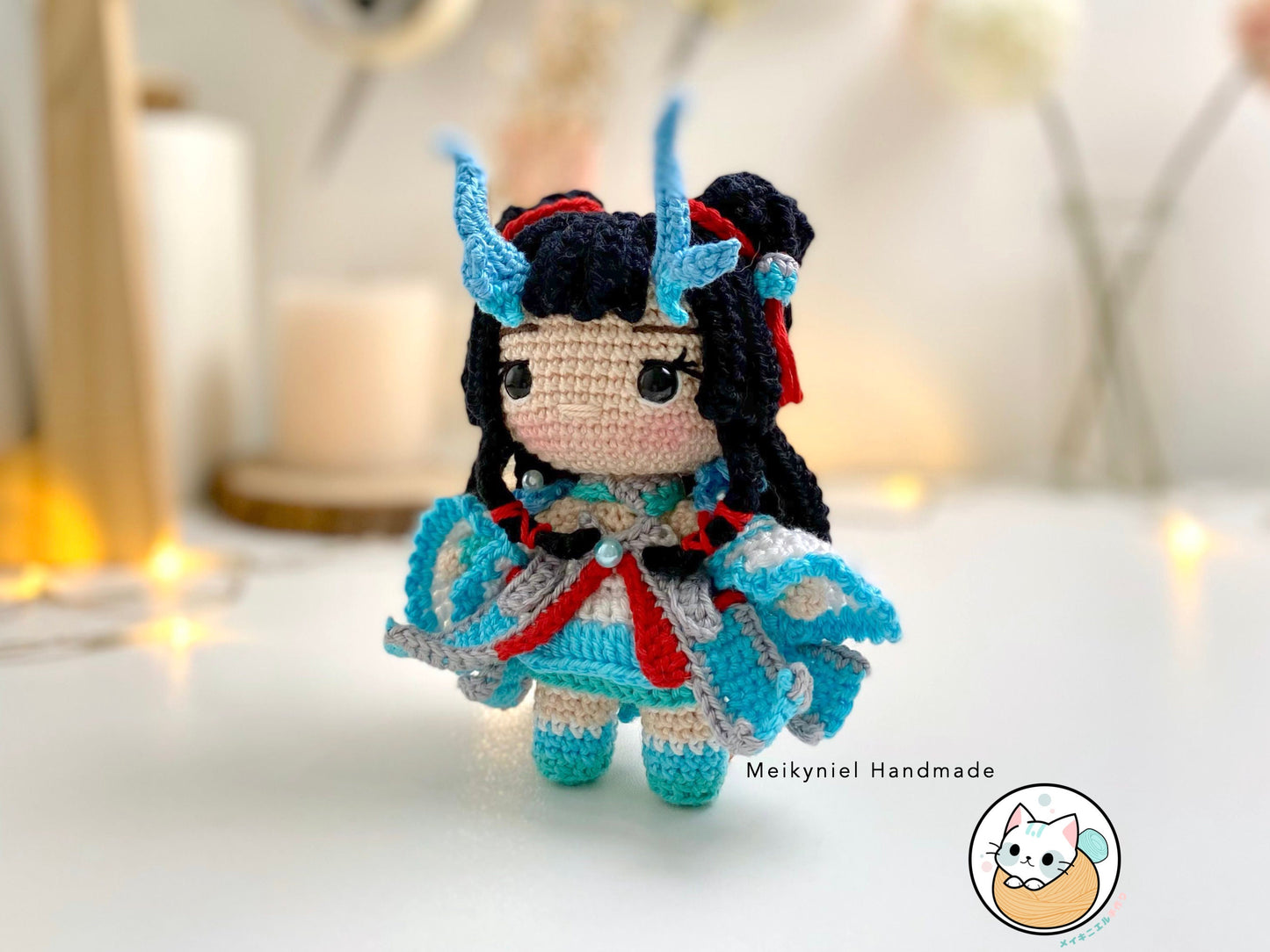 Crochet PDF Pattern : Chibi Amigurumi "Kagura"