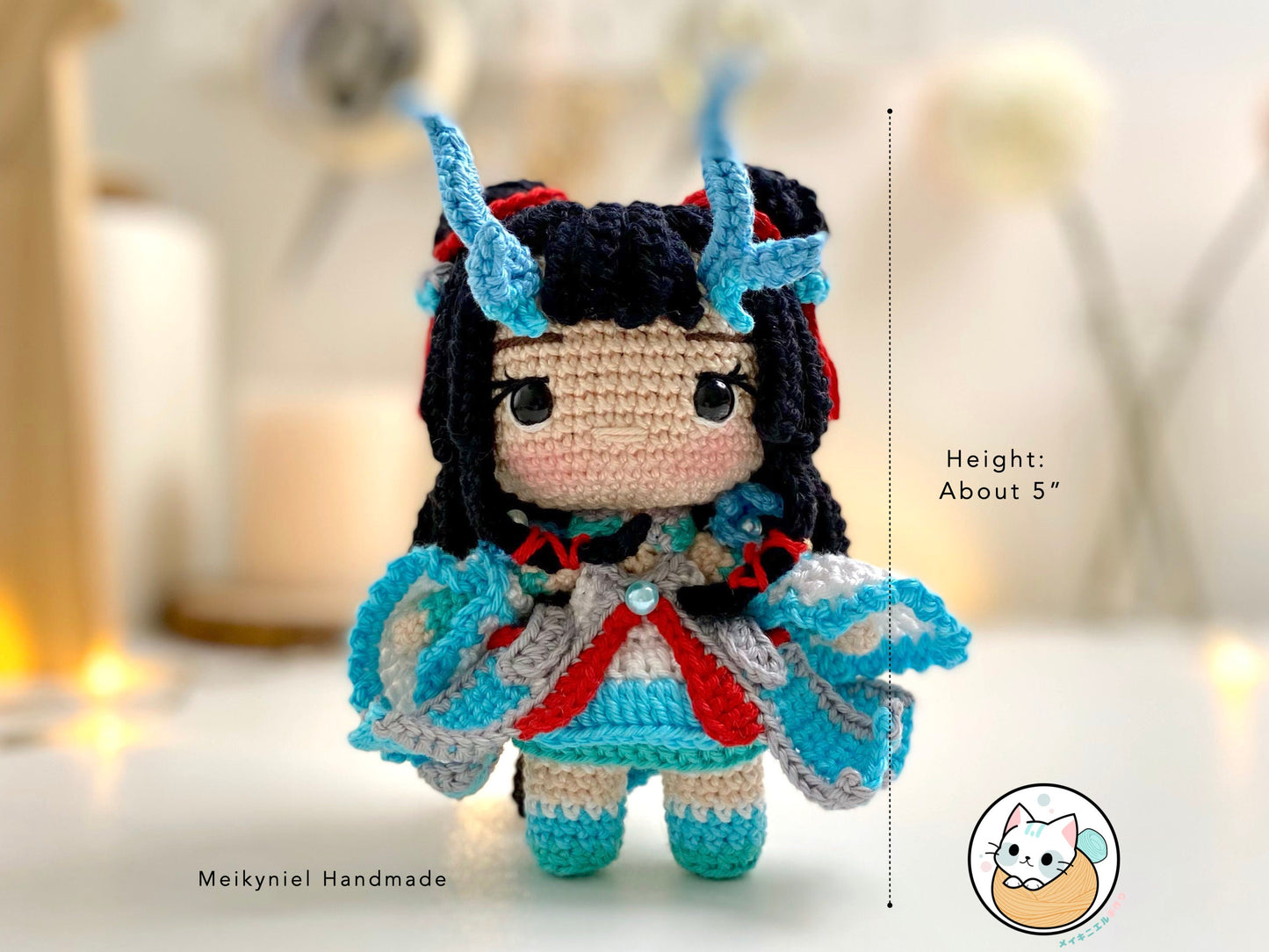 Crochet PDF Pattern : Chibi Amigurumi "Kagura"