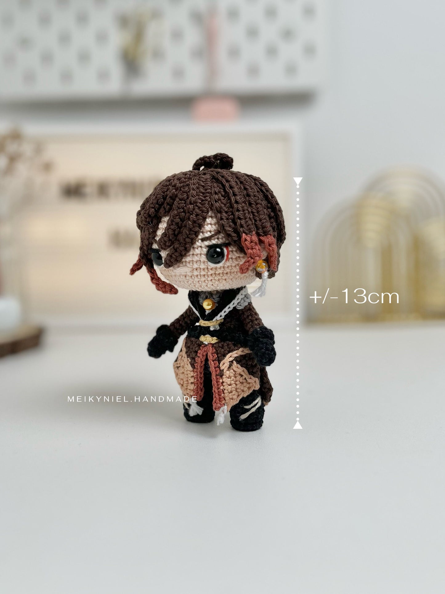 Crochet PDF Pattern: "Zhongli" Chibi Amigurumi