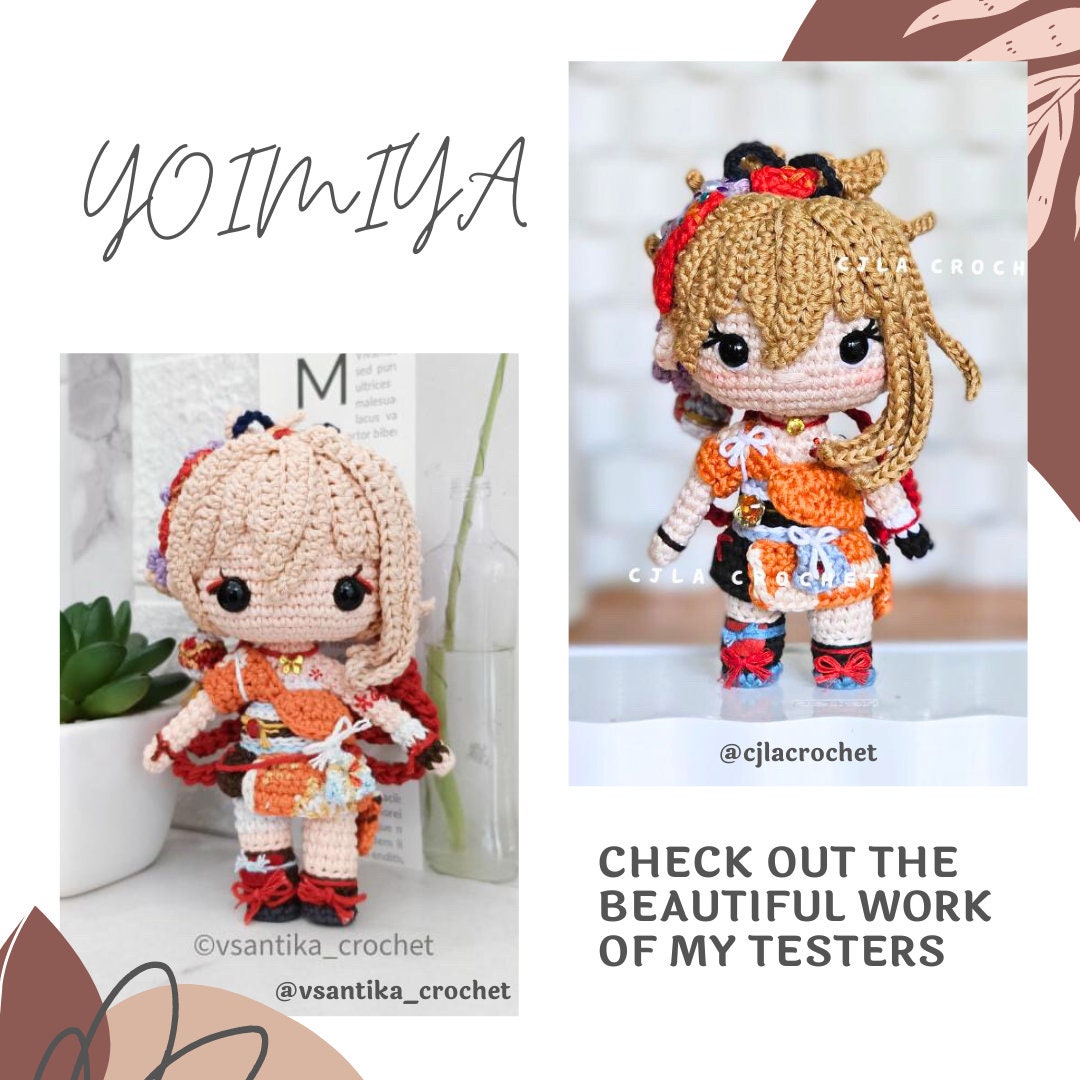 Crochet PDF Pattern: "YOIMIYA" Chibi Amigurumi