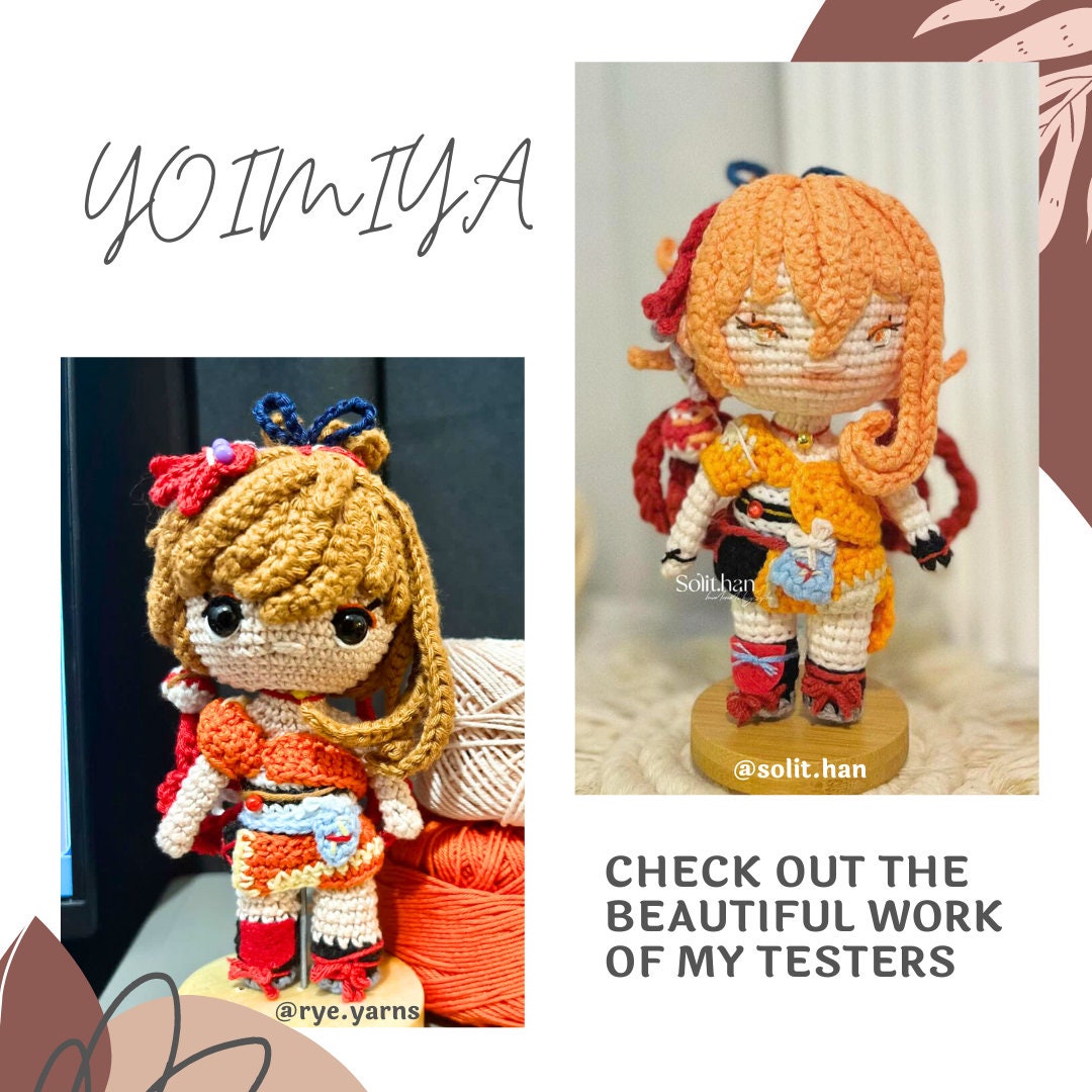 Crochet PDF Pattern: "YOIMIYA" Chibi Amigurumi