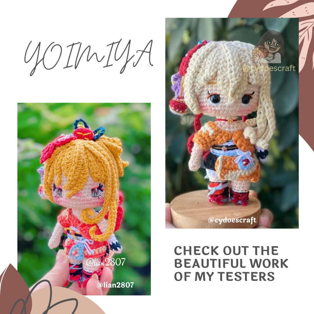 Crochet PDF Pattern: "YOIMIYA" Chibi Amigurumi