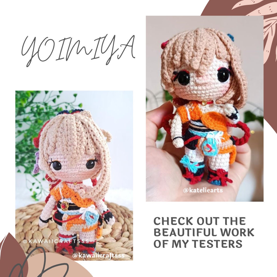 Crochet PDF Pattern: "YOIMIYA" Chibi Amigurumi
