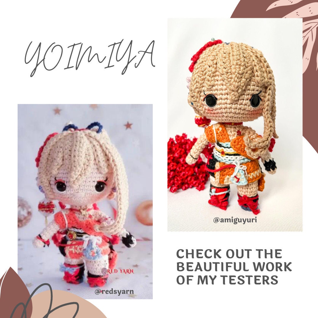 Crochet PDF Pattern: "YOIMIYA" Chibi Amigurumi