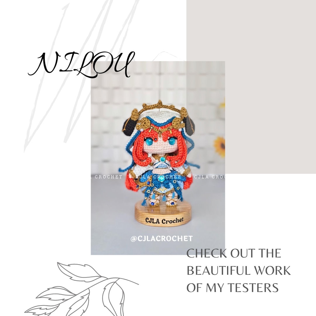 Crochet PDF Pattern: "NILOU" Chibi Amigurumi