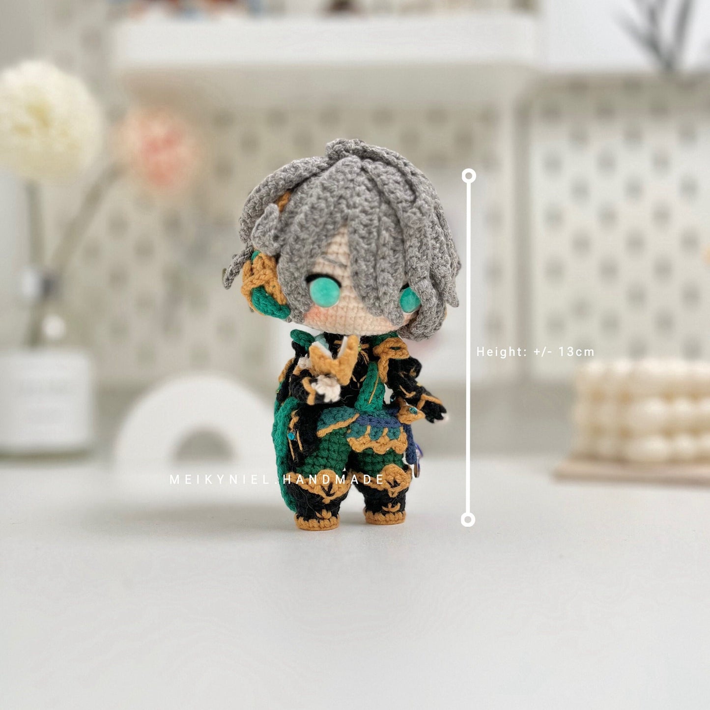 Crochet PDF Pattern: "AL-HAITHAM" Chibi Amigurumi