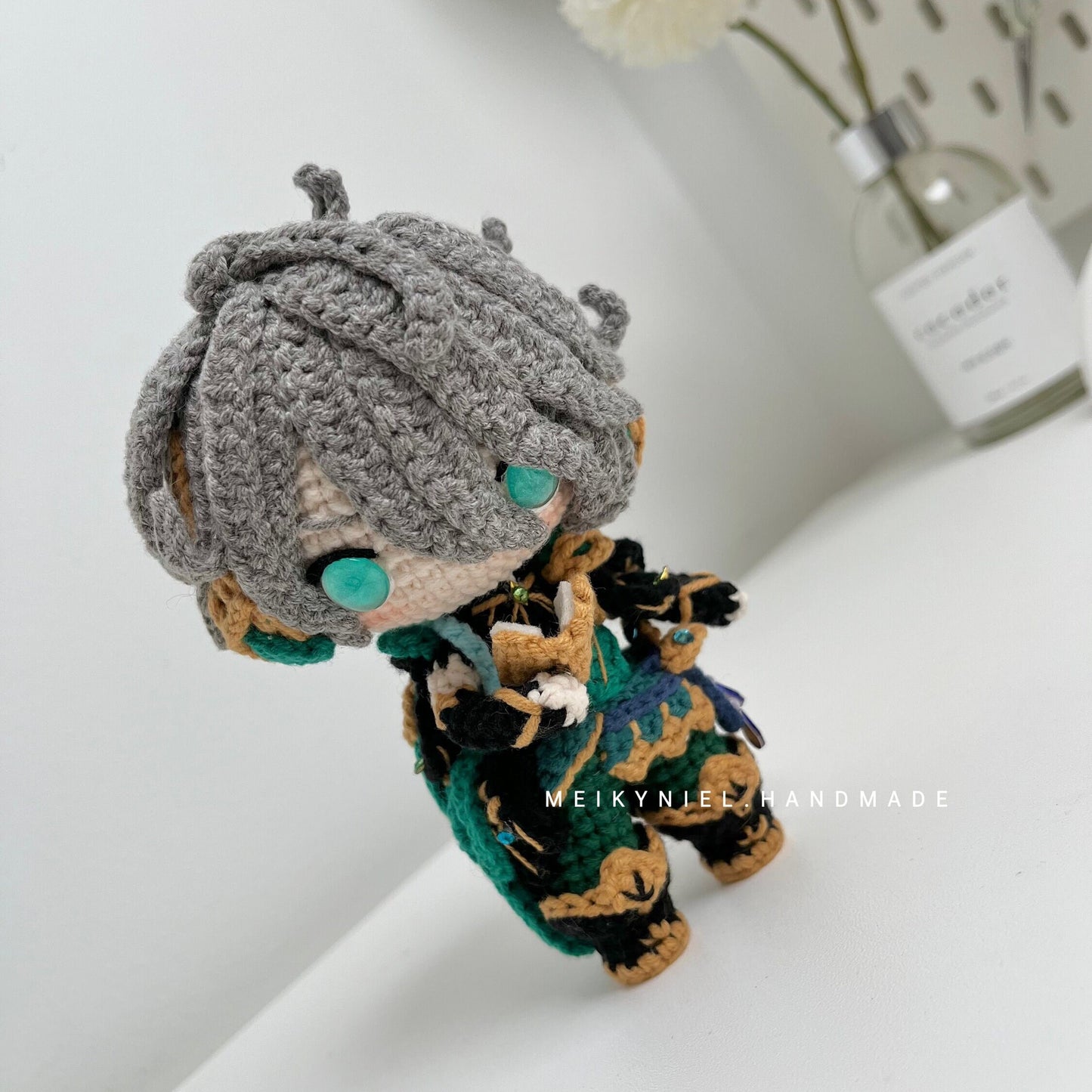 Crochet PDF Pattern: "AL-HAITHAM" Chibi Amigurumi