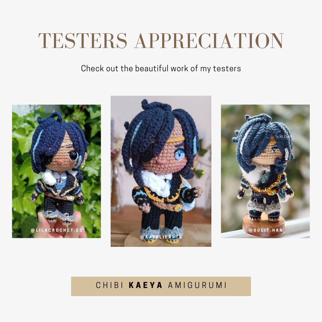 Crochet PDF Pattern: "KAEYA" Chibi Amigurumi
