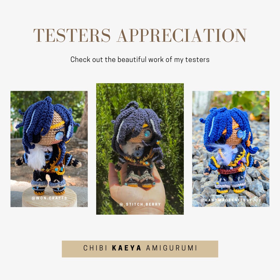 Crochet PDF Pattern: "KAEYA" Chibi Amigurumi