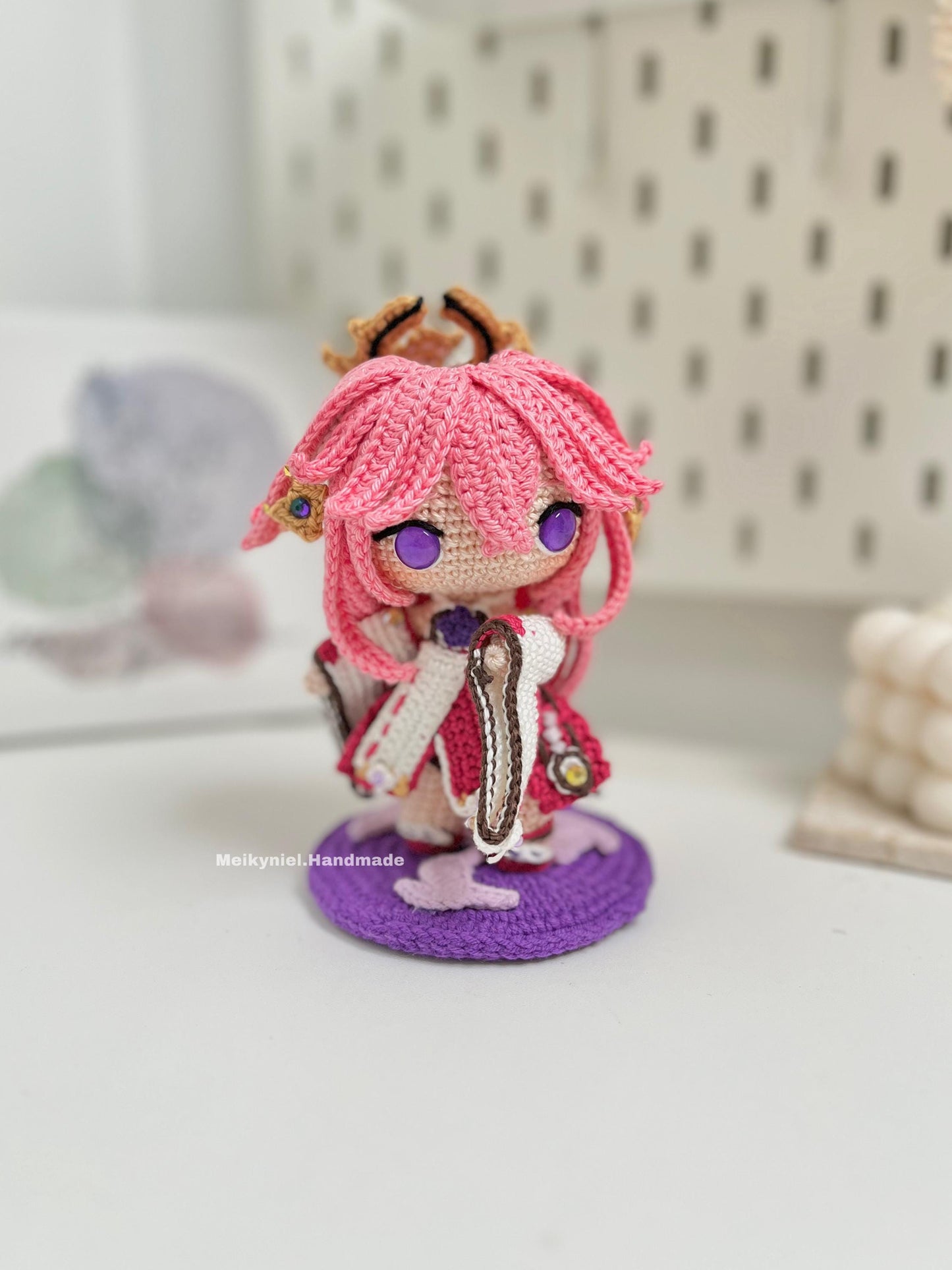 Crochet PDF Pattern: "YAE MIKO" Chibi Amigurumi