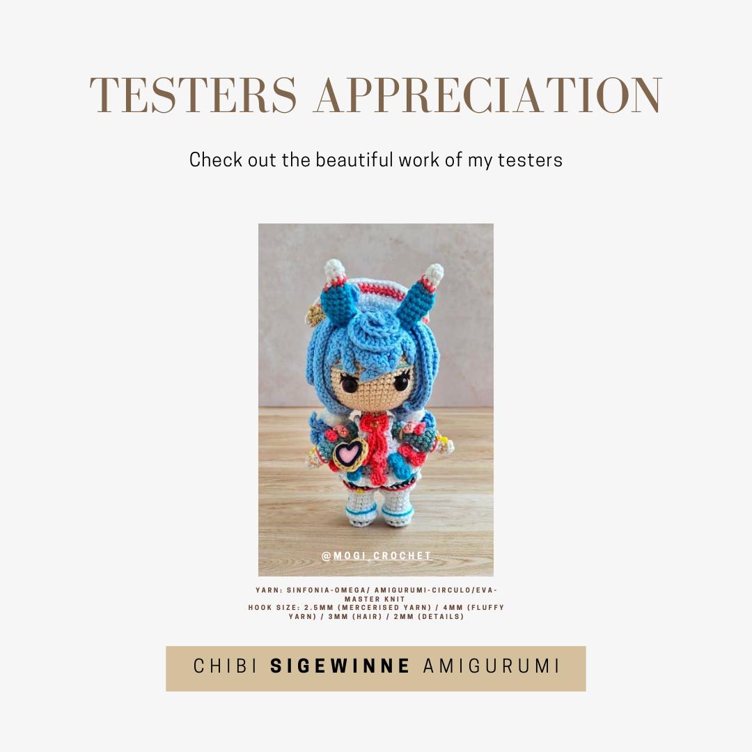 Crochet PDF Pattern: "SIGEWINNE" Chibi Amigurumi