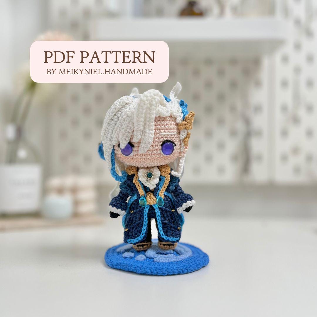 Crochet PDF Pattern: "NEUVILLETTE" Chibi Amigurumi