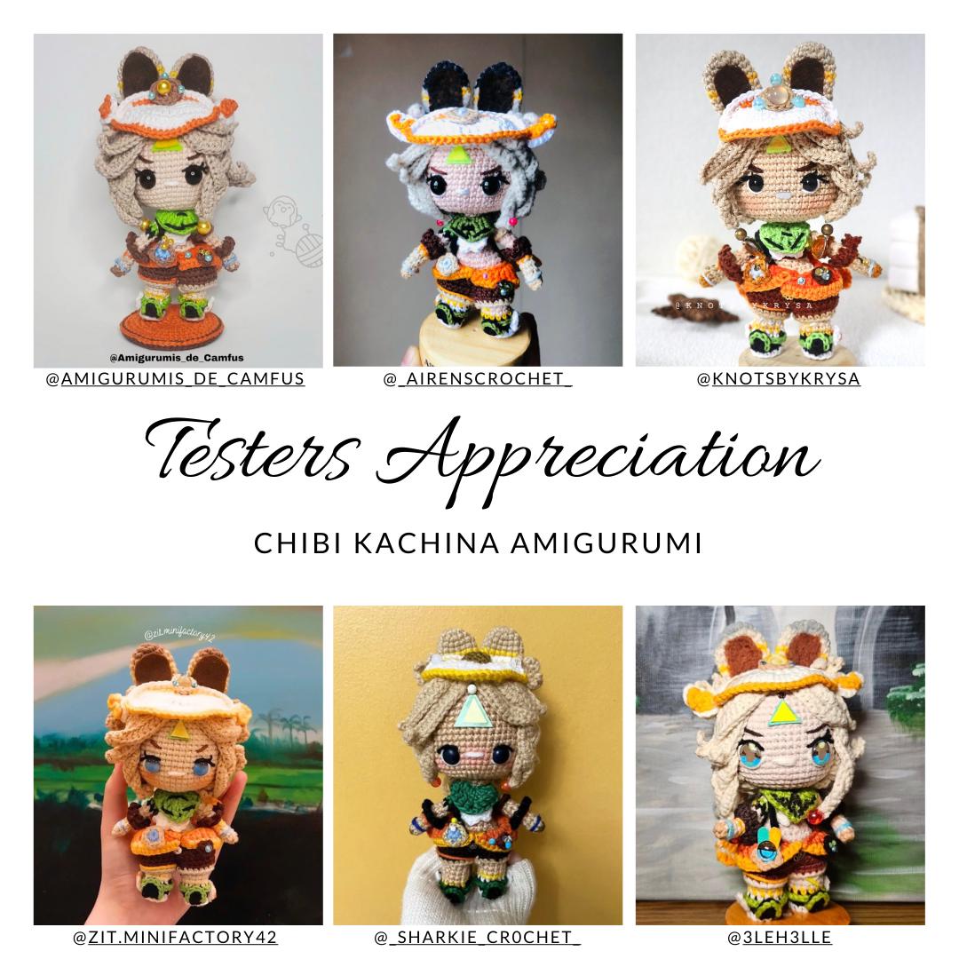 Crochet PDF Pattern: "KACHINA" Chibi Amigurumi