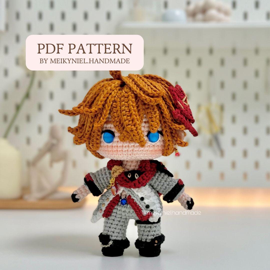 Crochet PDF Pattern: "CHILDE" Chibi Amigurumi