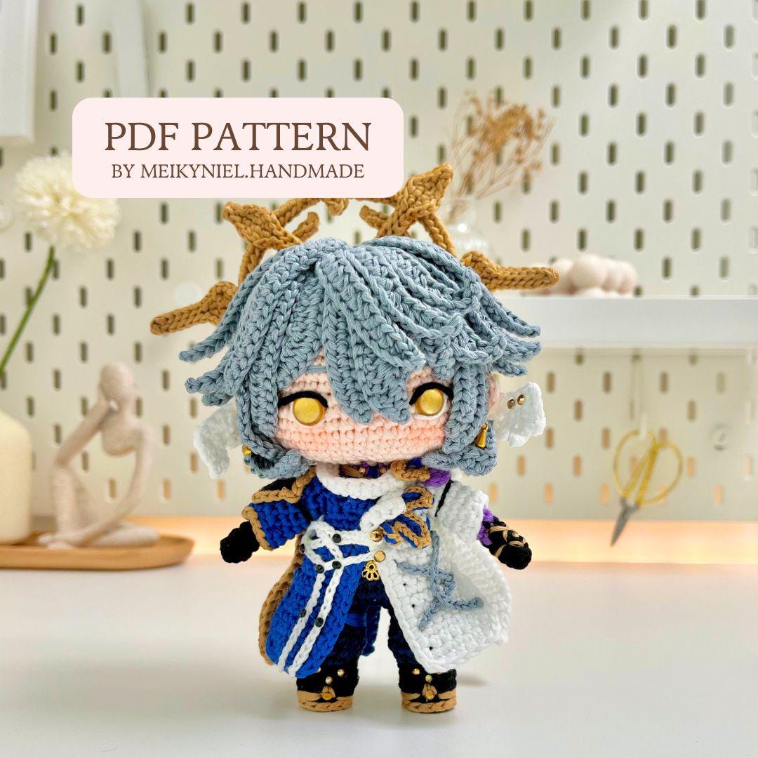 Crochet PDF Pattern: "SUNDAY" Chibi Amigurumi