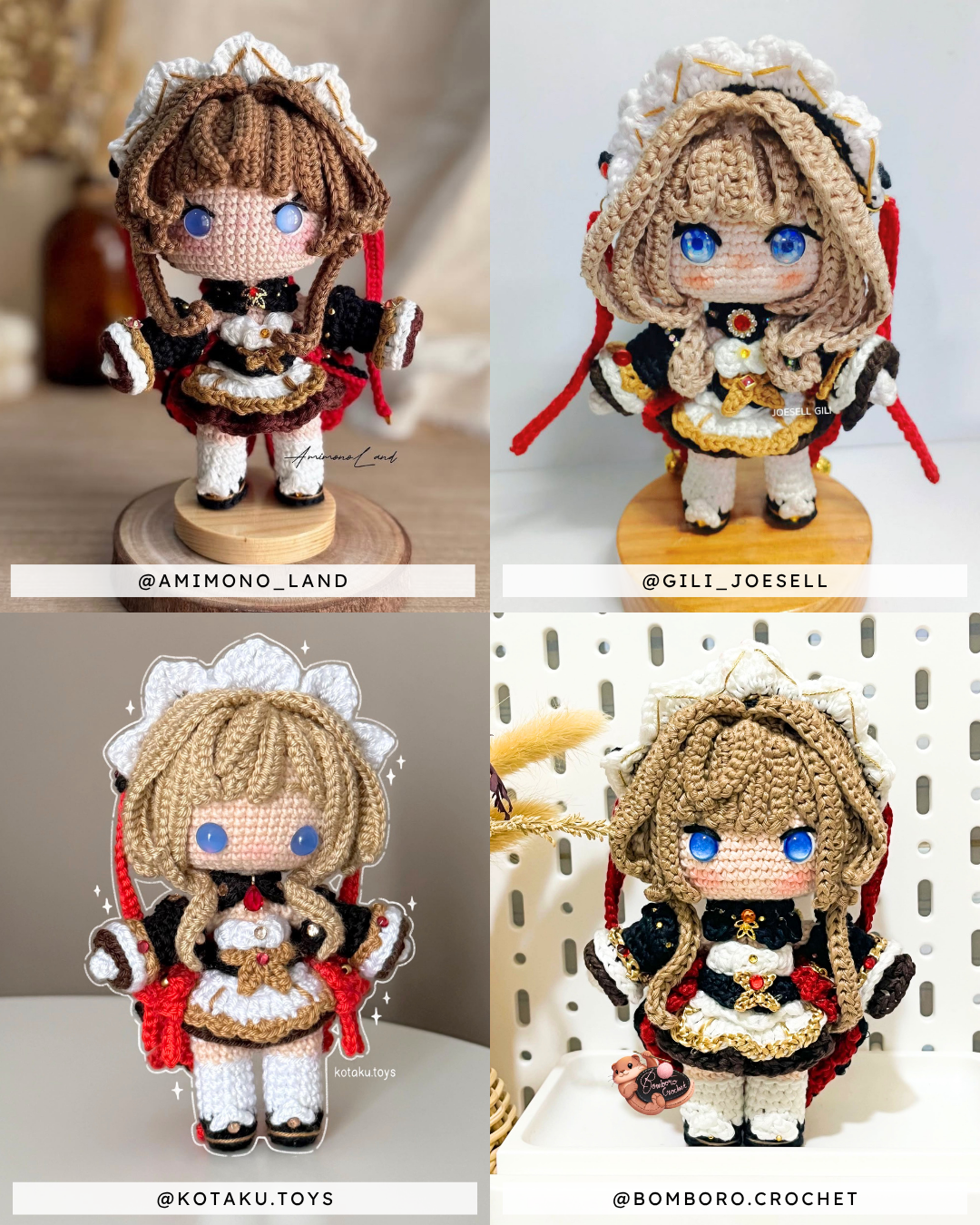 Crochet PDF Pattern: "SANDRONE" Chibi Amigurumi