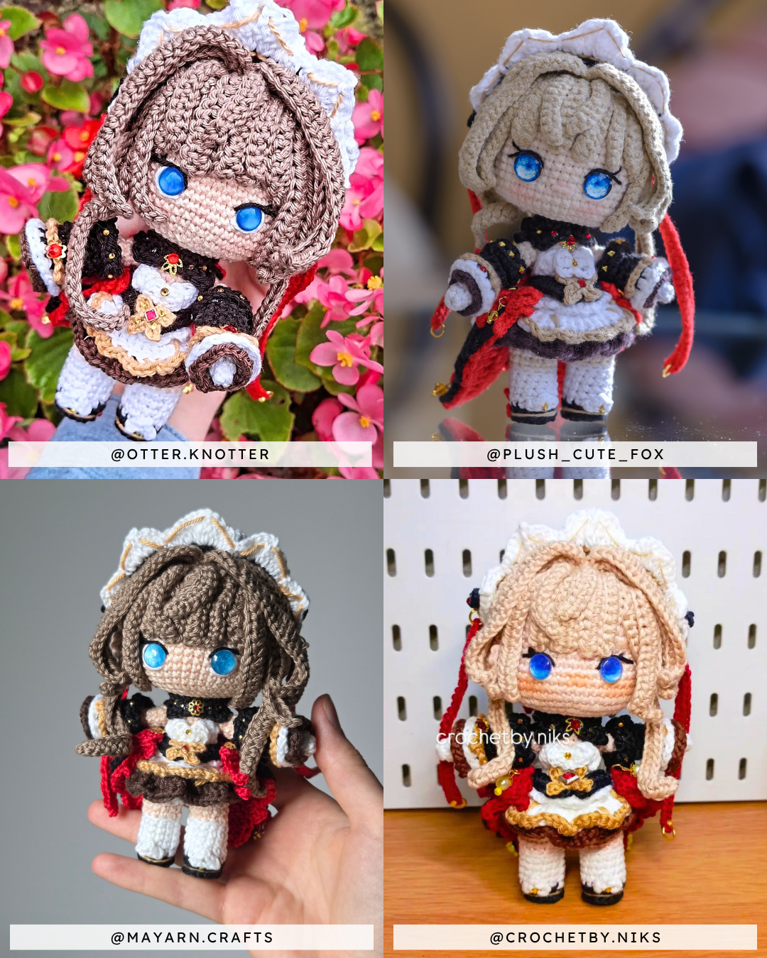 Crochet PDF Pattern: "SANDRONE" Chibi Amigurumi