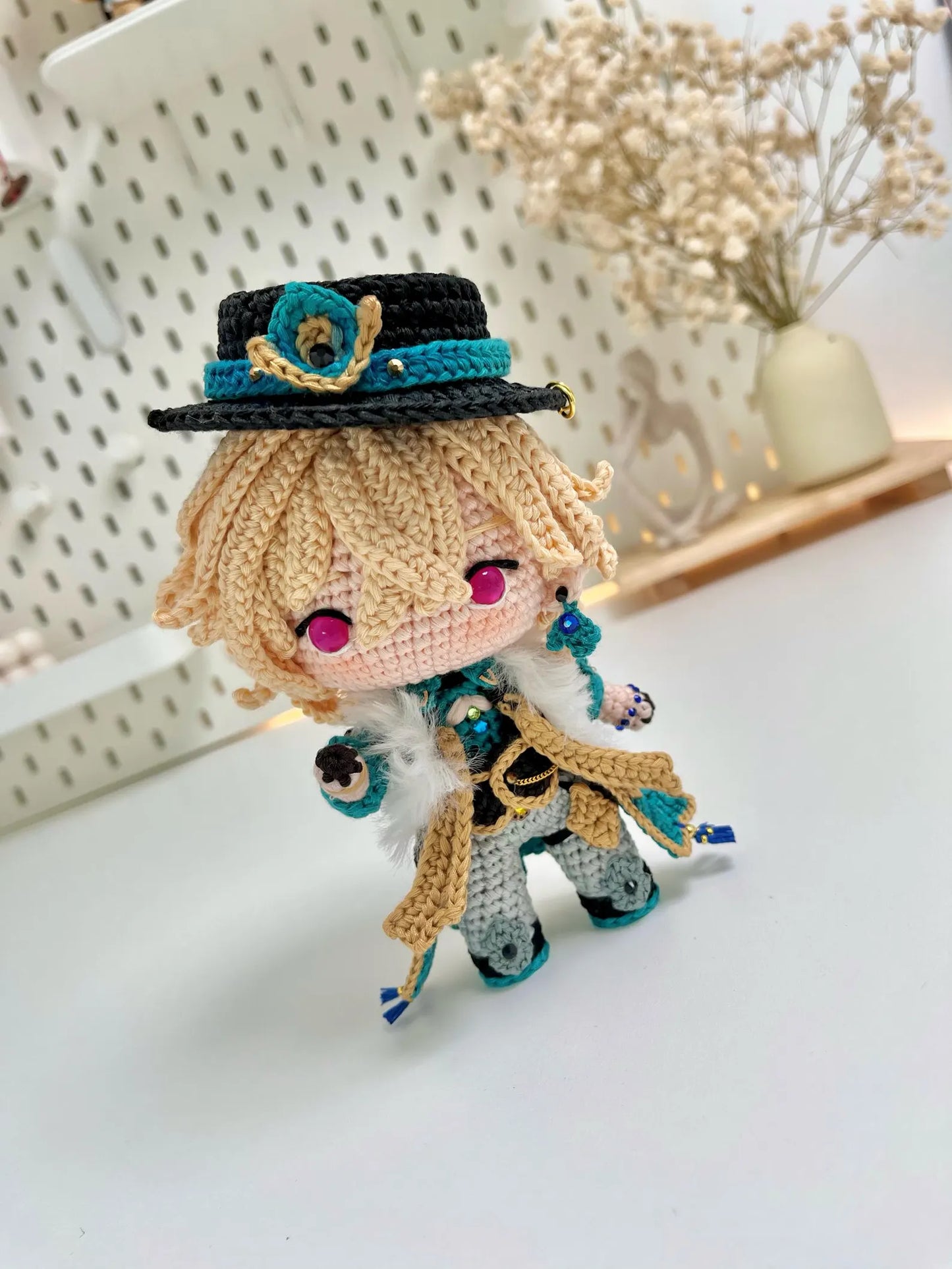 Crochet PDF Pattern: "AVENTURINE" Chibi Amigurumi