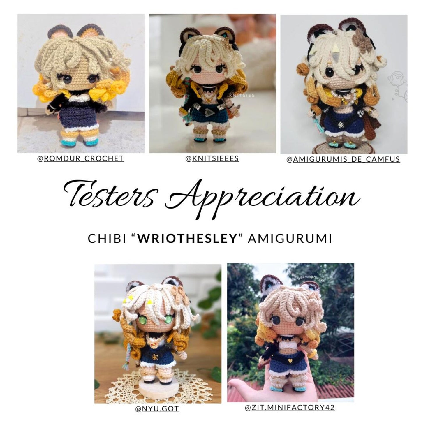Crochet PDF Pattern: "XILONEN" Chibi Amigurumi