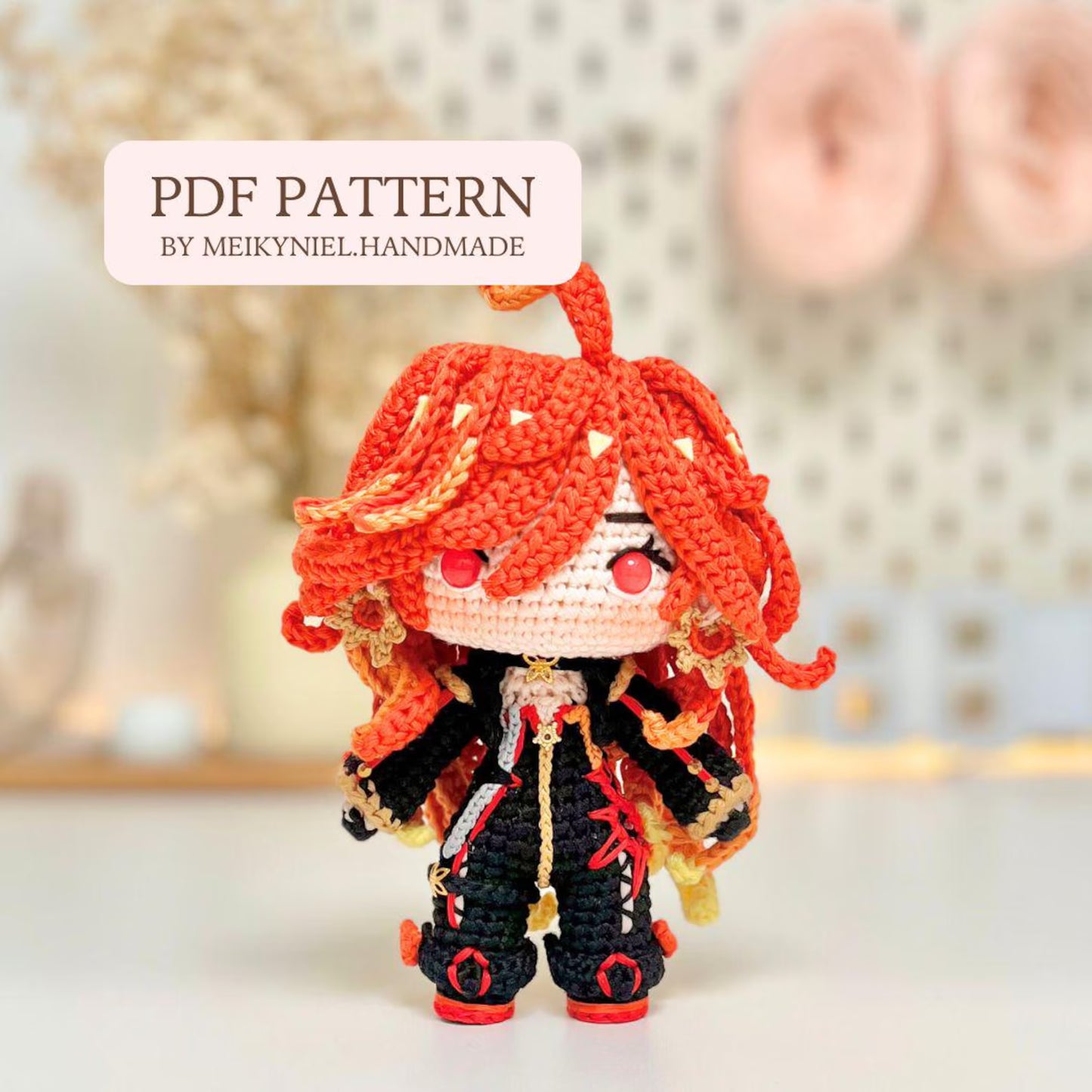 Crochet PDF Pattern: "MAVUIKA" Chibi Amigurumi