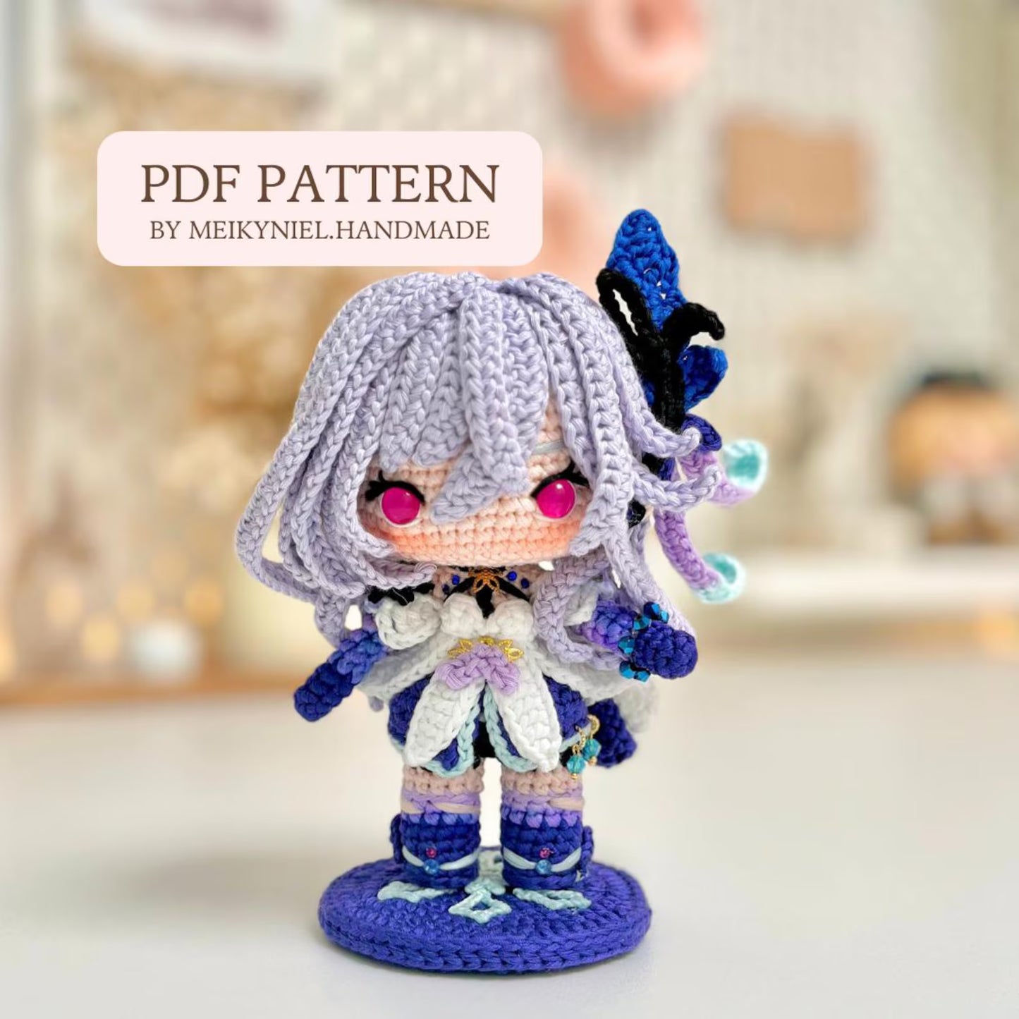 Crochet PDF Pattern: "SKIRK" Chibi Amigurumi