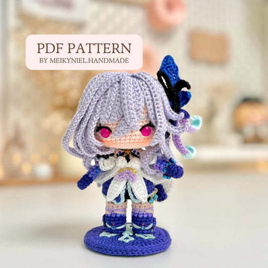 Crochet PDF Pattern: "SKIRK" Chibi Amigurumi
