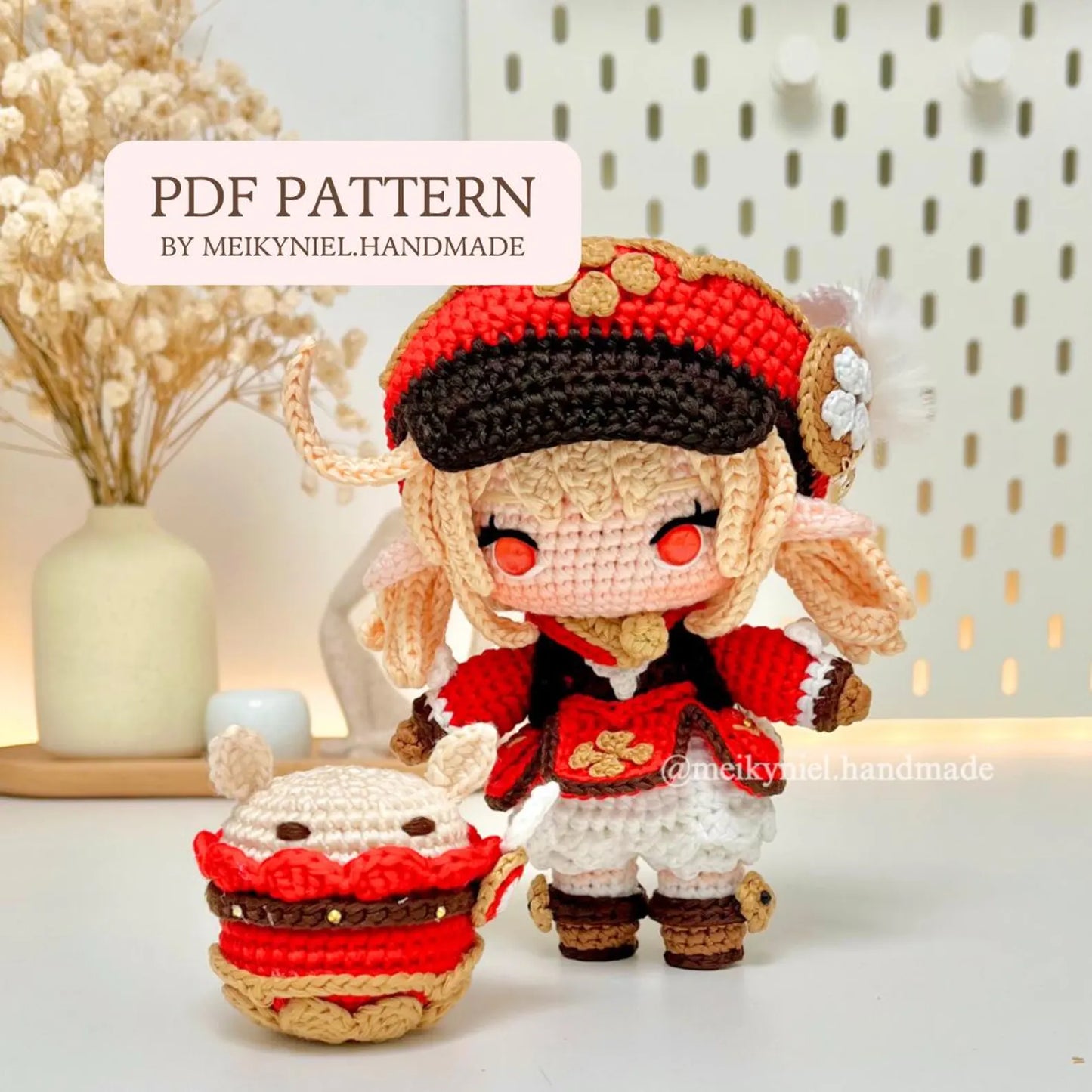 Crochet PDF Pattern: "KLEE & Jumpy Dumpty" Chibi Amigurumi