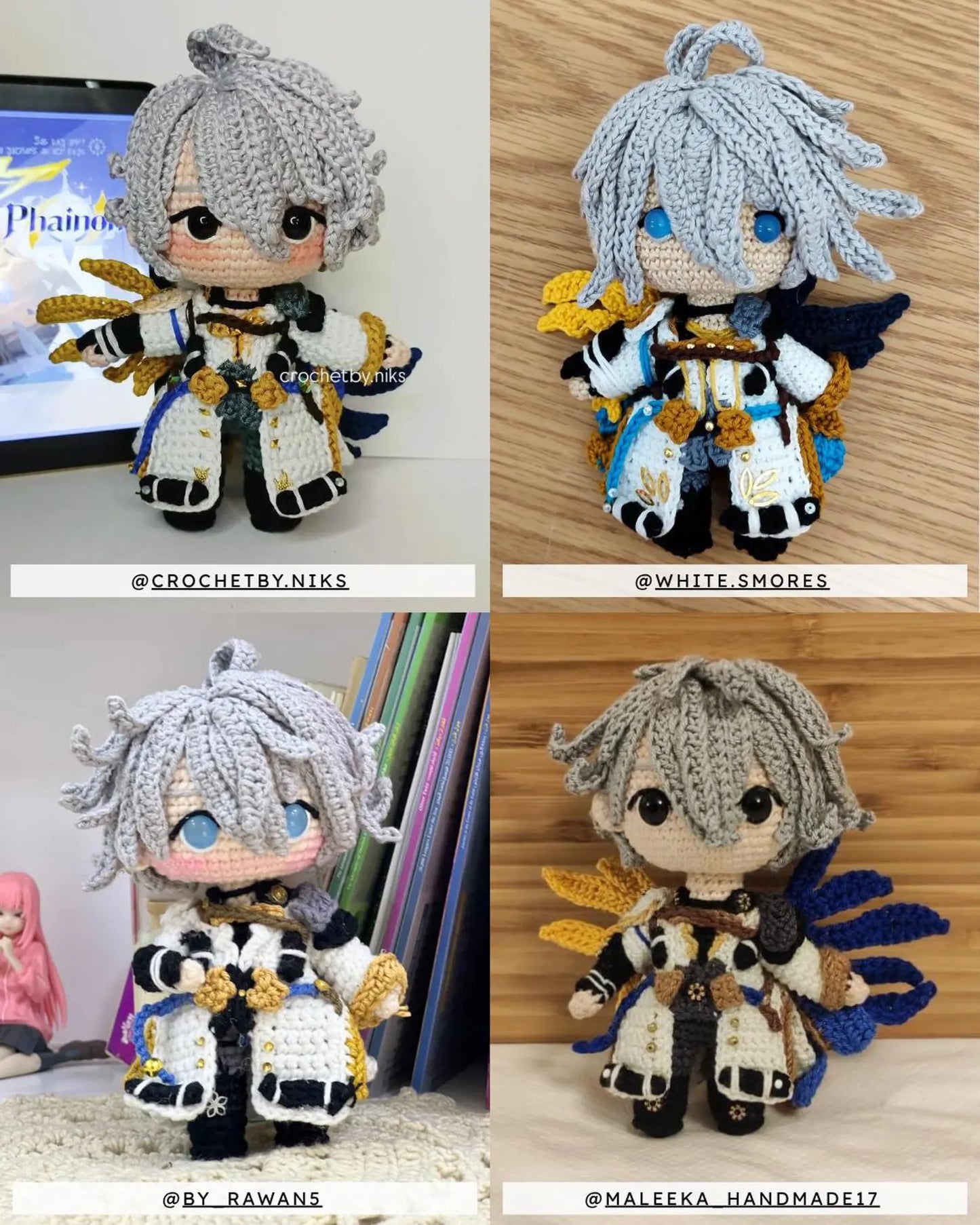 Crochet PDF Pattern: "PHAINON" Chibi Amigurumi