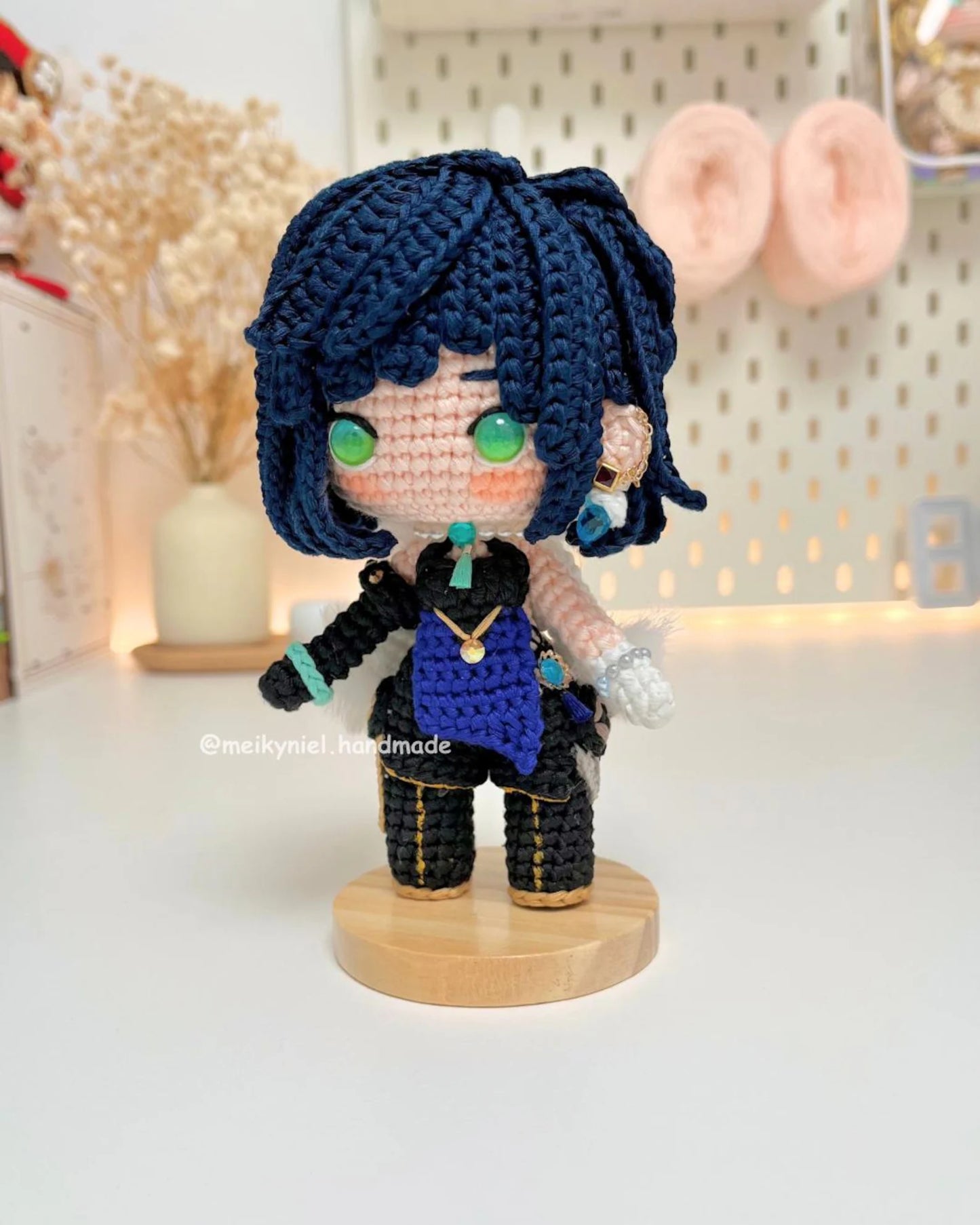Crochet PDF Pattern: "YELAN" Chibi Amigurumi