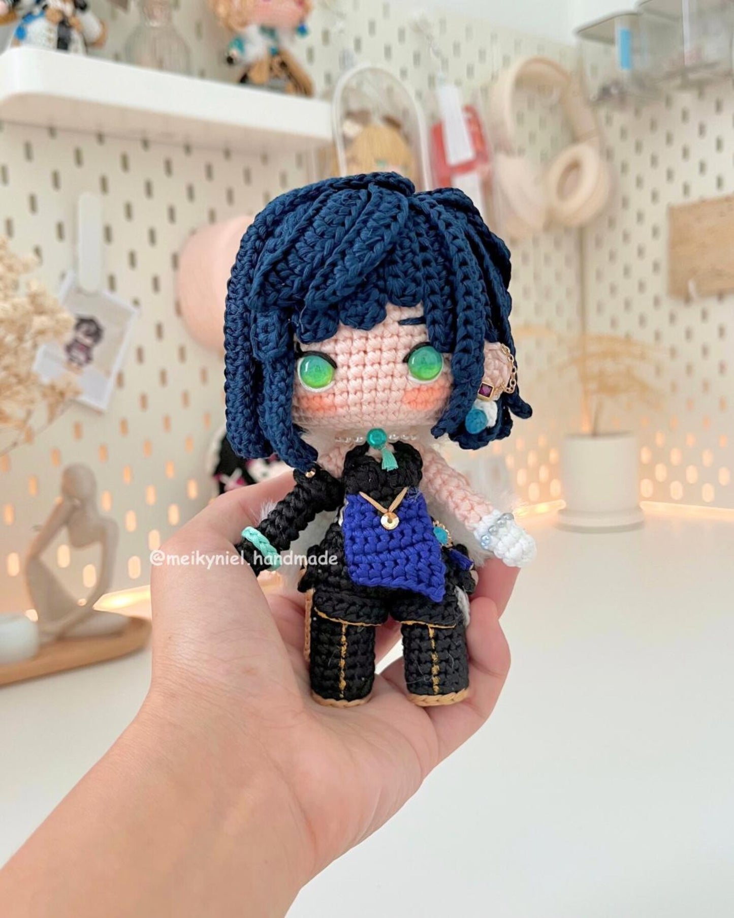 Crochet PDF Pattern: "YELAN" Chibi Amigurumi