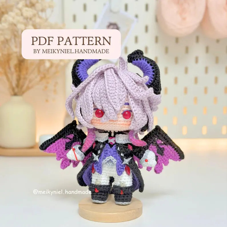 Crochet PDF Pattern: "DURIN" Chibi Amigurumi