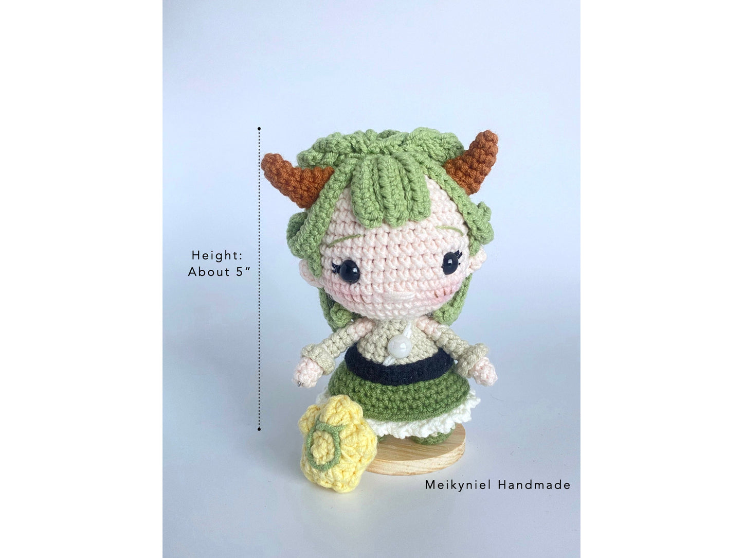 Crochet Doll Pattern : Chibi Star Sign "Taurus" Amigurumi Crochet Doll