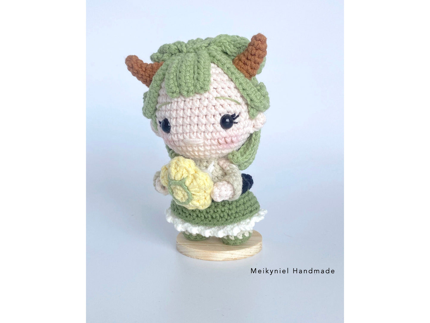 Crochet Doll Pattern : Chibi Star Sign "Taurus" Amigurumi Crochet Doll