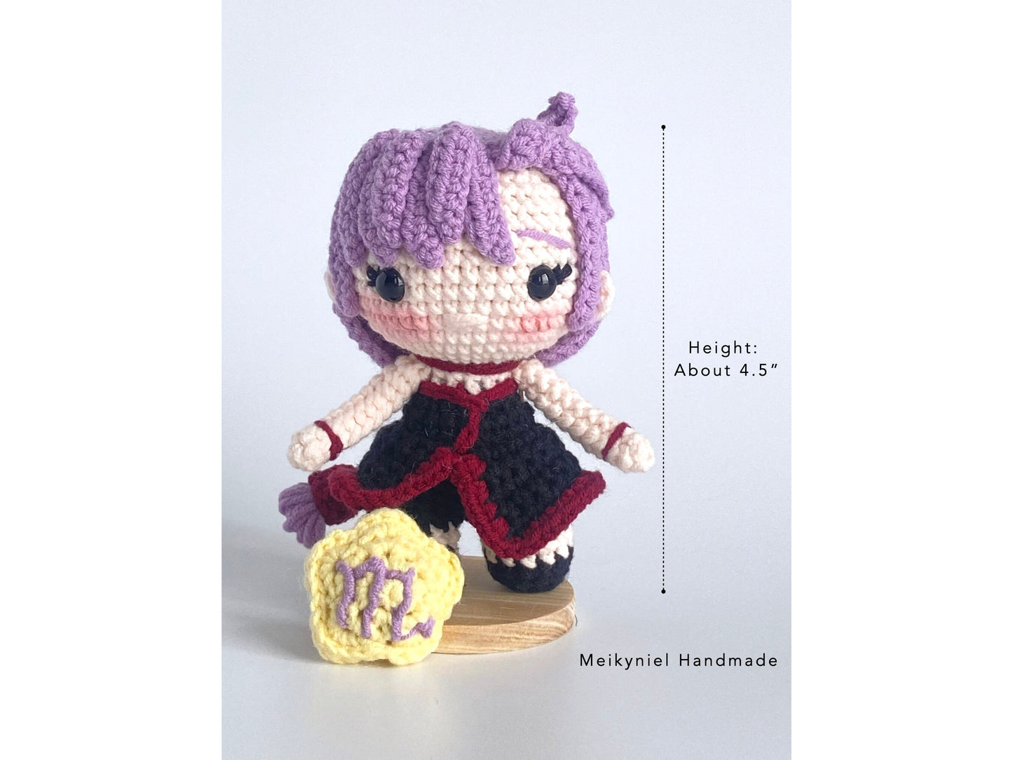 Crochet Doll Pattern : Chibi Star Sign "Scorpio" Amigurumi Crochet Doll