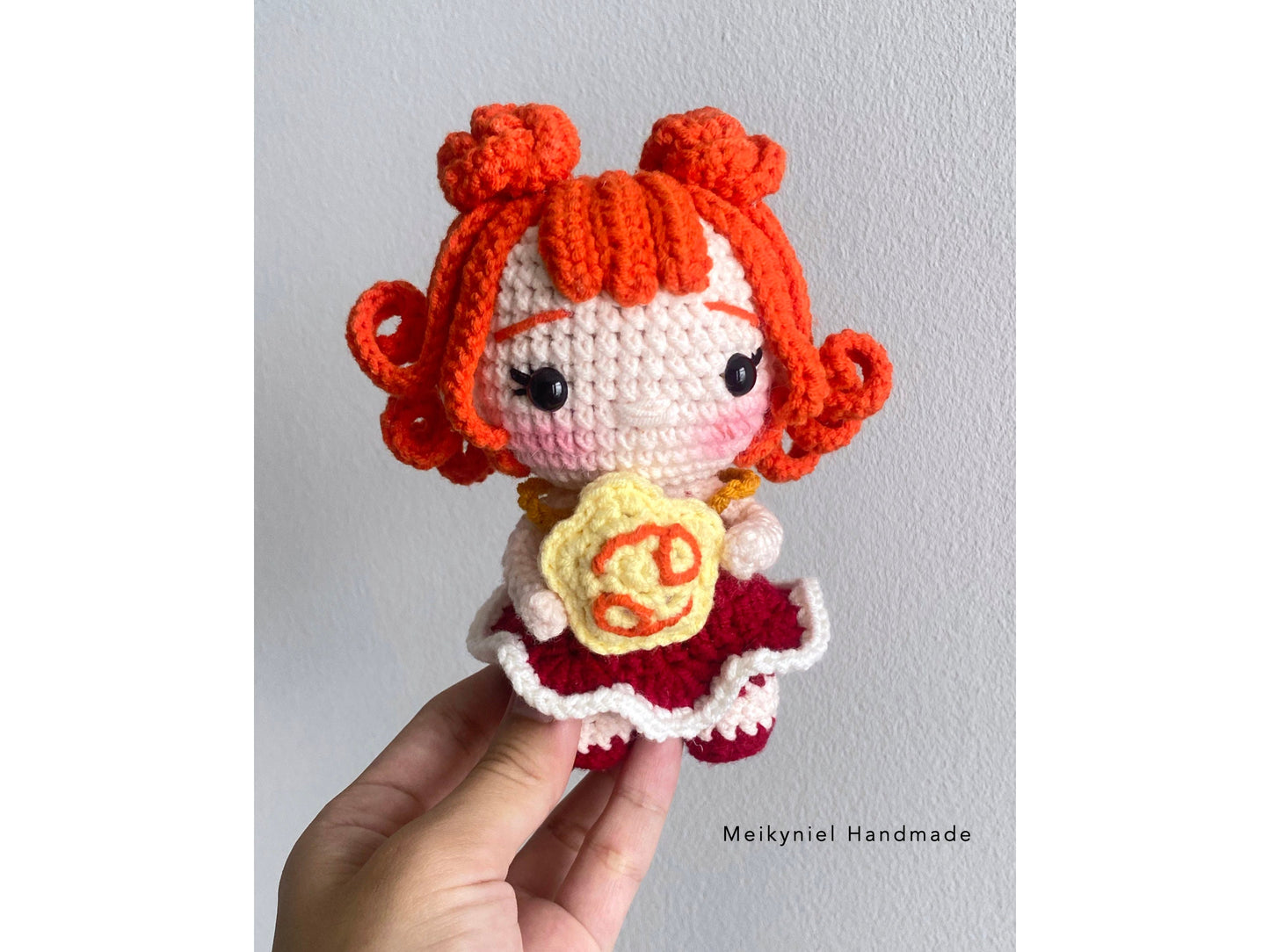 Crochet Doll Pattern : Chibi Star Sign "Cancer" Amigurumi Crochet Doll