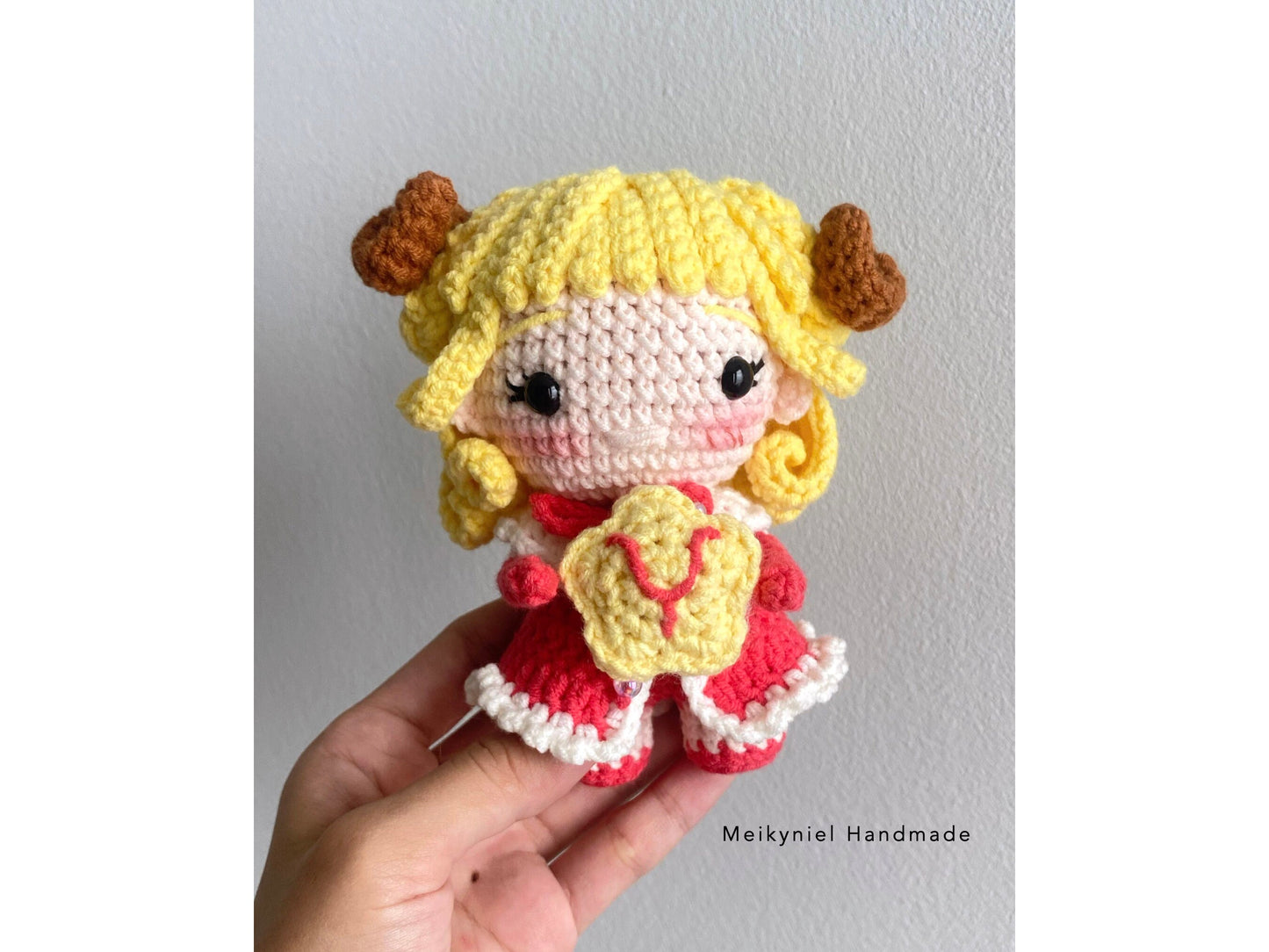 Crochet Doll Pattern : Chibi Star Sign "Aries" Amigurumi Crochet Doll