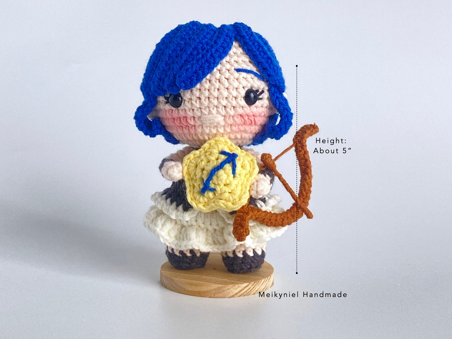 Crochet Doll Pattern : Chibi Star Sign "Sagittarius" Amigurumi Crochet Doll