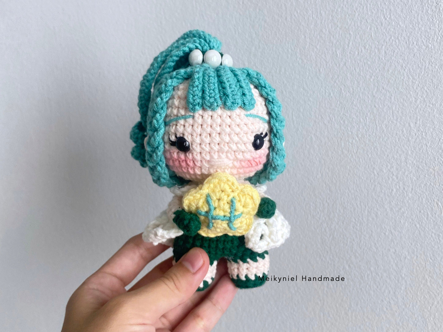 Crochet Doll Pattern : Chibi Star Sign "Pisces” Amigurumi Crochet Doll