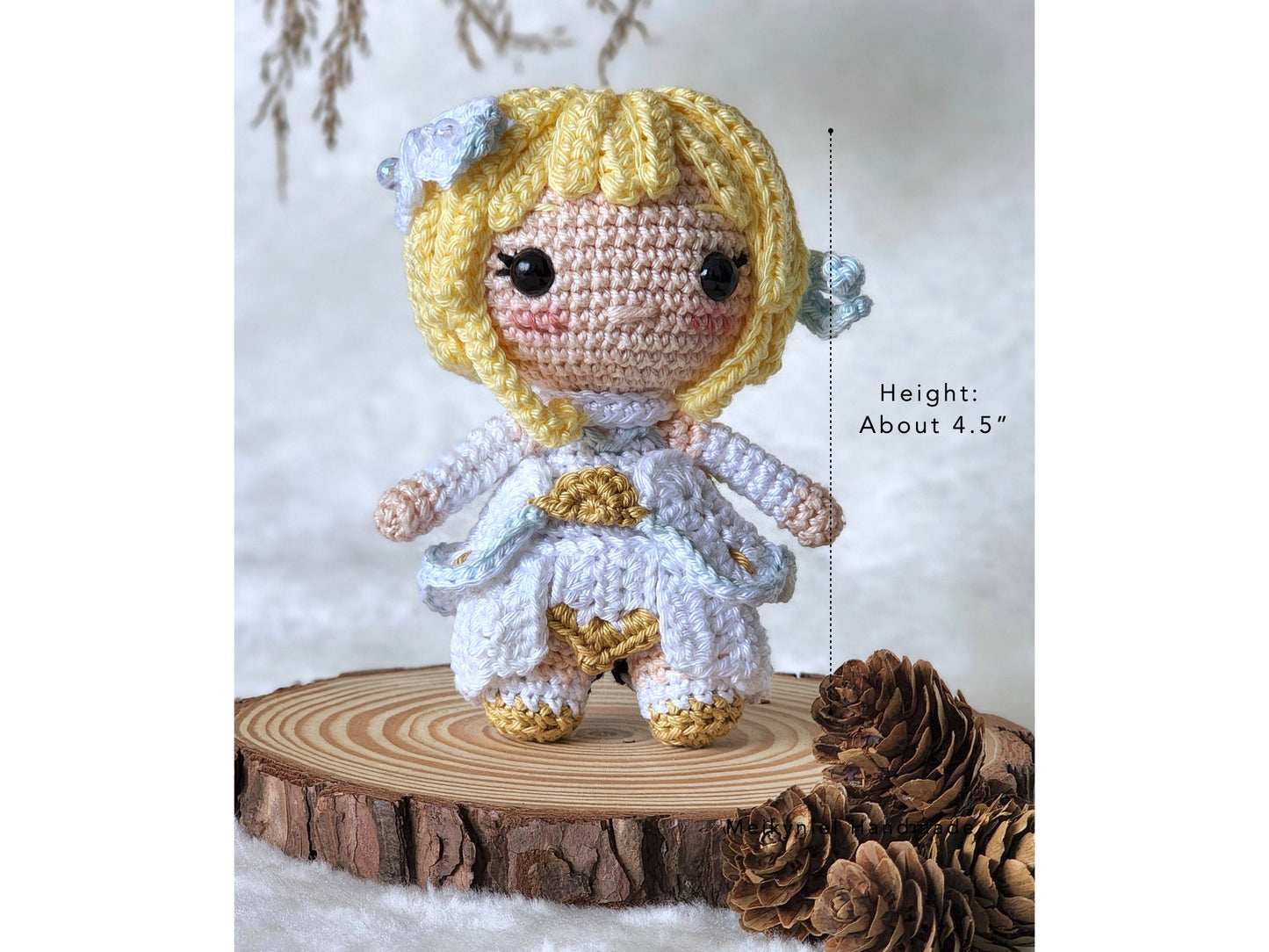Crochet Pattern : Chibi Lumine ( the traveler ) Crochet Amigurumi