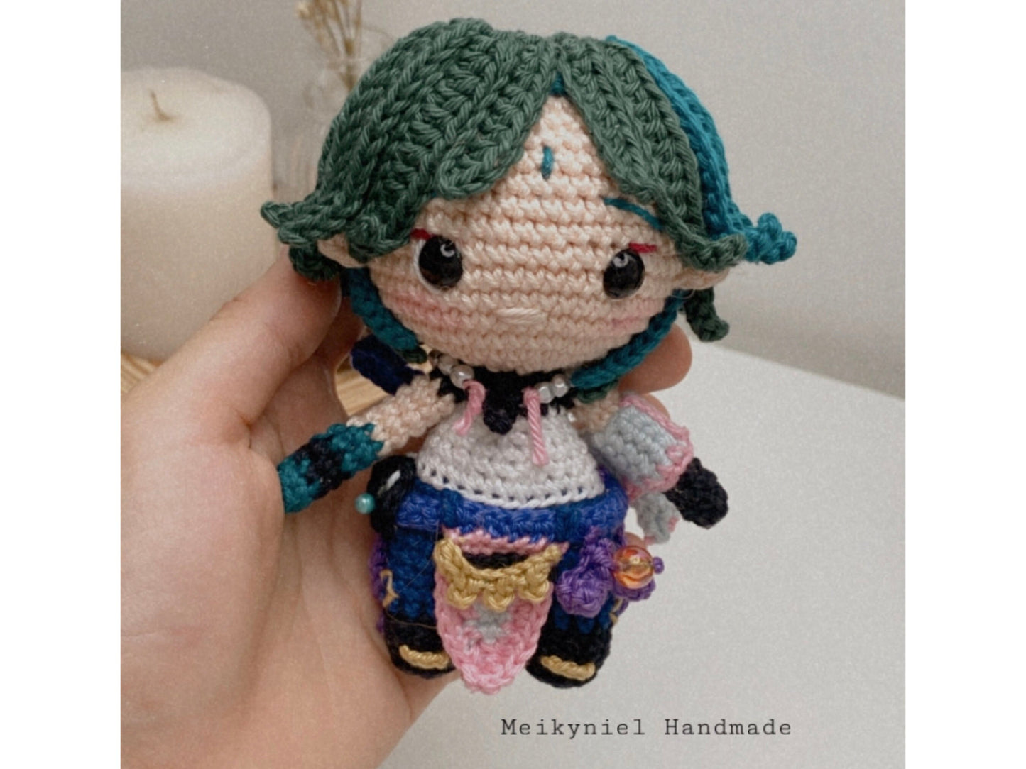Crochet PDF Pattern : Chibi Amigurumi "Xiao"