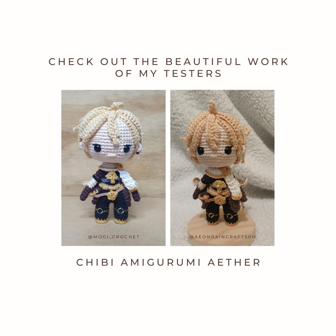 Crochet PDF Pattern : "Aether" Chibi Amigurumi