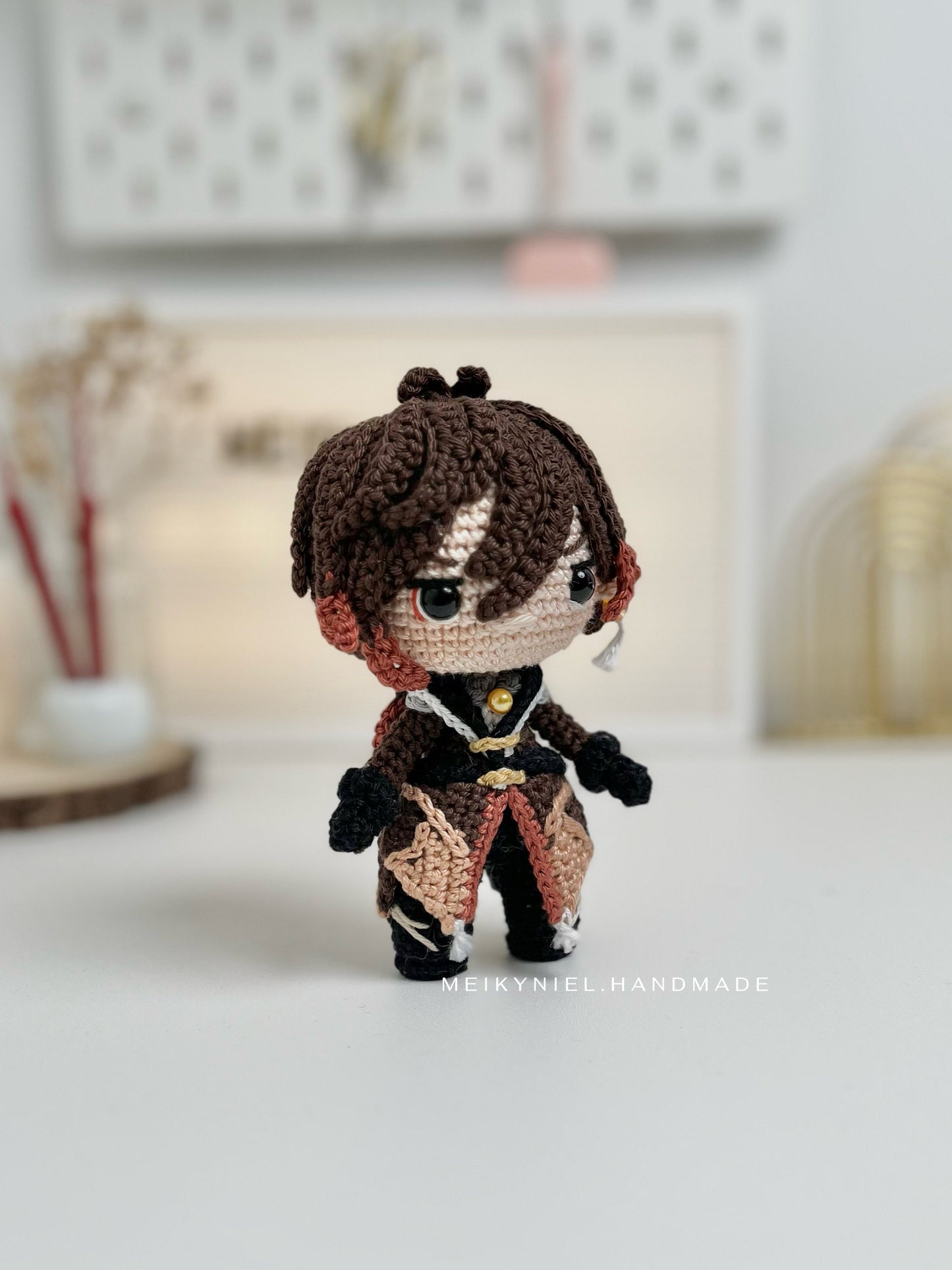 Crochet PDF Pattern: "Zhongli" Chibi Amigurumi