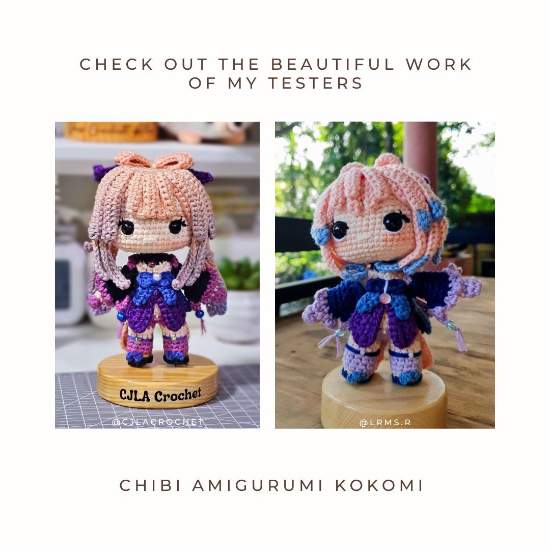 Crochet PDF Pattern: "Kokomi" Chibi Amigurumi