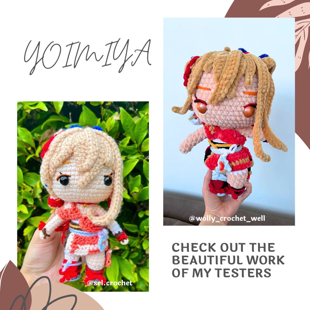 Crochet PDF Pattern: "YOIMIYA" Chibi Amigurumi