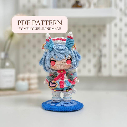 Crochet PDF Pattern: "SIGEWINNE" Chibi Amigurumi