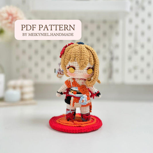 Crochet PDF Pattern: "YOIMIYA" Chibi Amigurumi