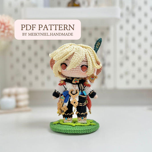 Crochet PDF Pattern: "KAVEH" Chibi Amigurumi
