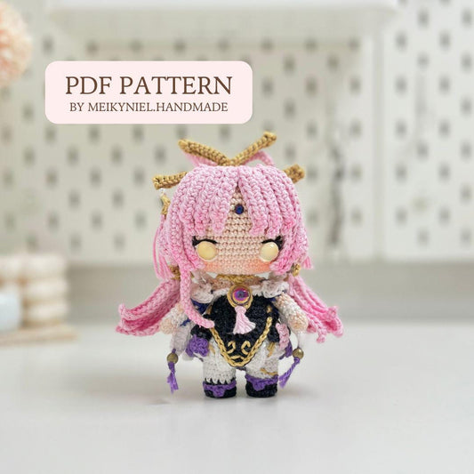 Crochet PDF Pattern: "Fu Xuan" Chibi Amigurumi